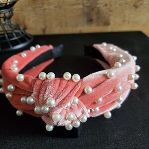 "Pearl Velvet Headband